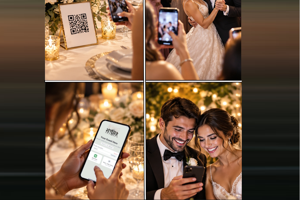 Guests celebrating at an event